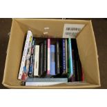 A BOX OF BOOKS TO INCLUDE AGATHA CHRISTIE NOVELS ETC.