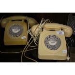 TWO VINTAGE DIAL TELEPHONES