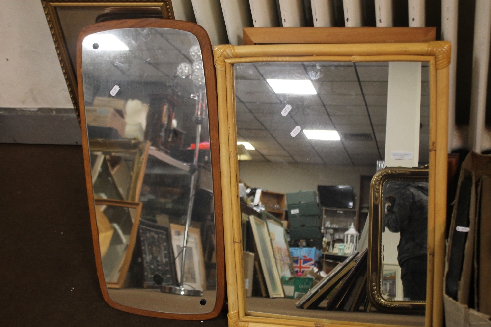 A COLLECTION OF ASSORTED MIRRORS - Image 2 of 2