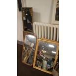 A COLLECTION OF ASSORTED MIRRORS