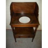 AN ANTIQUE WASHSTAND WITH DRAWER