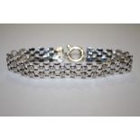 A STERLING SILVER LADIES BRACELET, APPROX 20.3 G