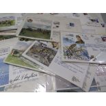 A COLLECTION OF AVIATION THEMED / COMMEMORATIVE FLIGHTS 'FLOWN' FIRST DAY COVERS TO INCLUDE 16