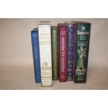 SIX FOLIO SOCIETY BOOKS, TO INCLUDE THE ARABIAN NIGHTS, THE BABYLONIANS, MISSION TO TASHKENT ETC.