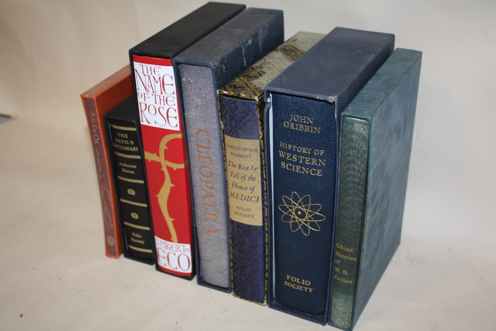 SEVEN FOLIO SOCIETY BOOKS, TO INCLUDE THE NAME OF THE ROSE, THE DEVIL'S DICTIONARY, HISTORY OF - Image 3 of 3