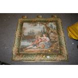 A VINTAGE TAPESTRY WALL HANGING 88 x 89 cm