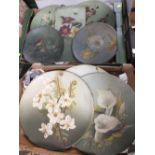 A COLLECTION OF OIL PAINTINGS ON TIN, TO INCLUDE FLORAL EXAMPLES