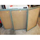 THREE OUTDOOR NOTICE BOARD DISPLAY CASES (1 MISSING GLASS) 75 X 49.5 CM