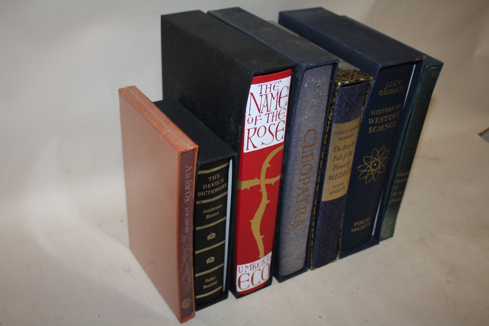 SEVEN FOLIO SOCIETY BOOKS, TO INCLUDE THE NAME OF THE ROSE, THE DEVIL'S DICTIONARY, HISTORY OF - Image 2 of 3