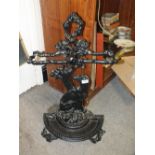 A CAST METAL STICK STAND IN THE STYLE OF COALBROOKDALE