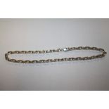 A STERLING SILVER 18" NECK CHAIN, APPROX WEIGHT 65.5 G