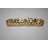 A SILVER GILT BRACELET, APPROX WEIGHT 20.5 G