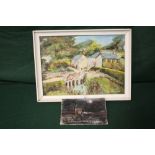 TWO OIL ON BOARDS, DEPICTING CORNISH SCENES, ONE SIGNED NELLY JAMES