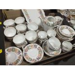 A TRAY OF PARAGON COUNTRY LANE CHINA TO INCLUDE A COFFEE POT