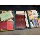 THREE TRAYS OF VINTAGE AND MODERN BOOKS TO INCLUDE ENGINEERING BOOKS, COMPUTER BOOKS AND MUSIC BOOKS