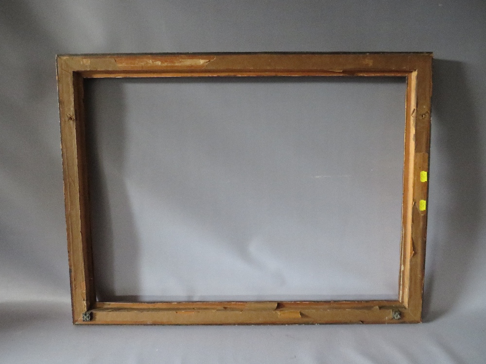 A 1920S ART DECO STYLE GOLD FRAME, frame W 5 cm, frame rebate 76.5 x 56 cm - Image 3 of 3