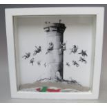 BANKSY (BRITISH 1974-). 'Walled Off Hotel Box Set' mixed media, lithograph in colours on paper