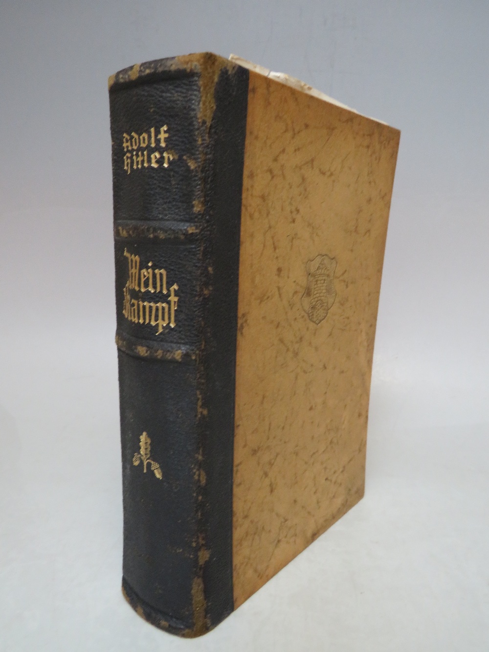 ADOLF HITLER "MEIN KAMPF" GERMAN EDITION DATED 1938, with later signature