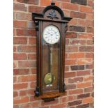 A WALNUT CASED SINGLE WEIGHT VIENNA REGULATOR WALL CLOCK BY H ENDLER & Co. CIRCA 1880, the walnut