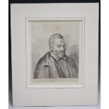 AN EARLY PORTRAIT STUDY OF THE PHILOSOPHER FRIDERICUS PENDASIUS, pencil on paper, unsigned,