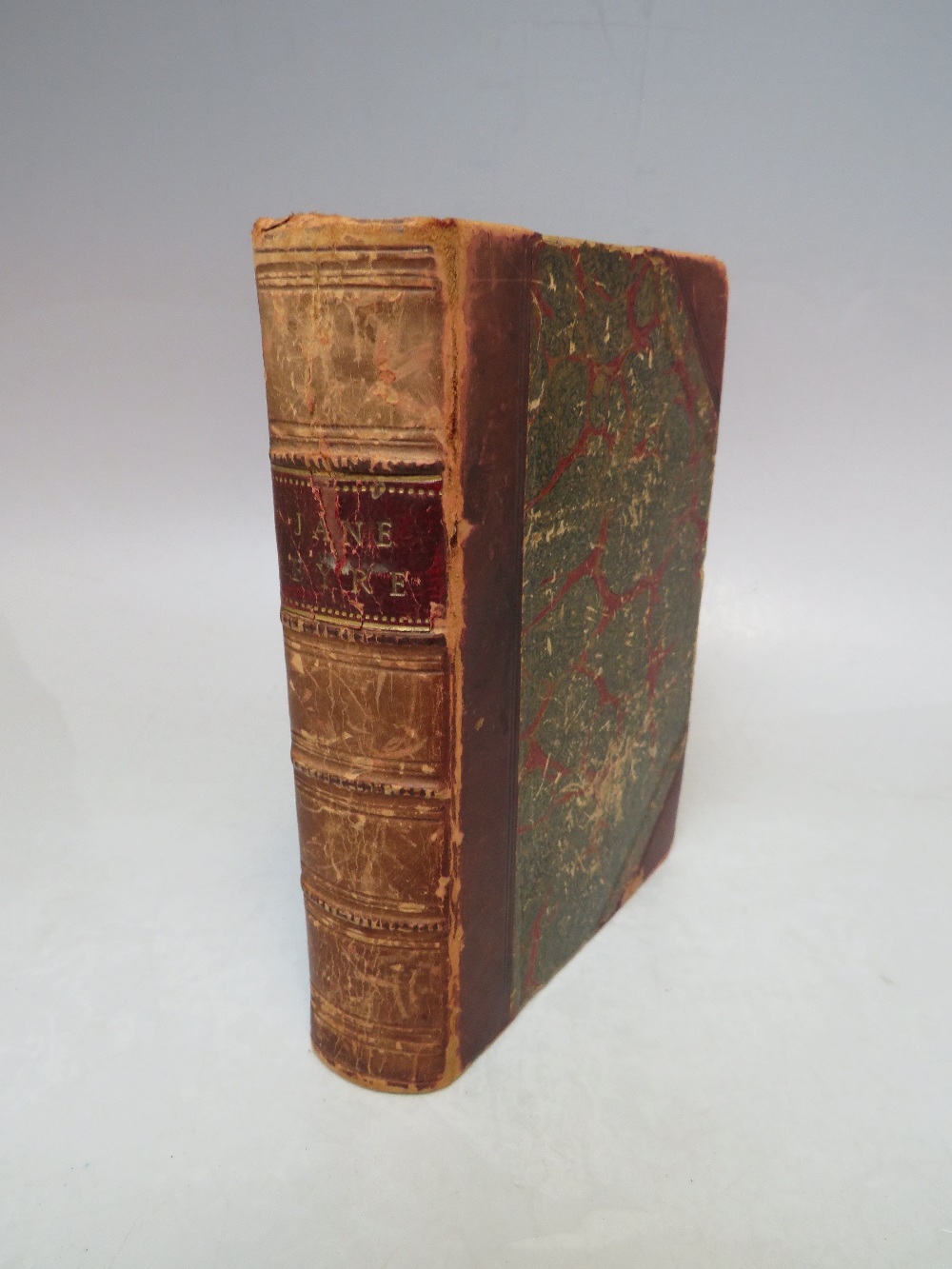 CHARLOTTE BRONTE 'JANE EYRE' AN AUTOBIOGRAPHY BY CURRER BELL, LONDON, SMITH, ELDER AND CO. DATED