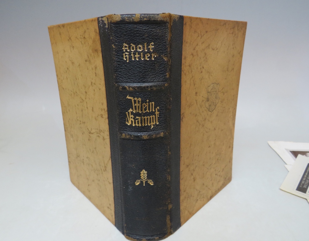 ADOLF HITLER "MEIN KAMPF" GERMAN EDITION DATED 1938, with later signature - Image 5 of 7