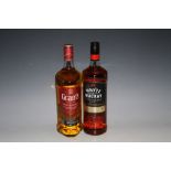 1 LITRE BOTTLE OF WHYTE & MACKAY WHISKY, together with a 1 litre bottle of Grant's whisky (2)