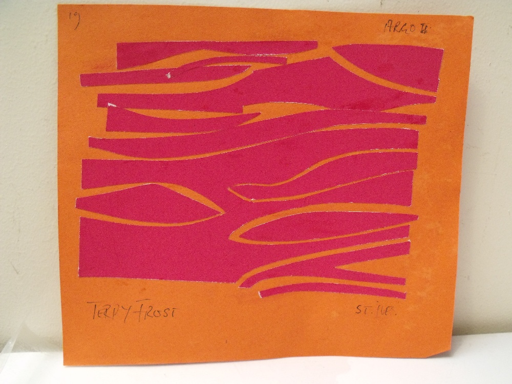 CIRCLE OF TERRY FROST (1915-2003). Three various abstract compositions 'ARGO II' and 'ARGO IIV', - Image 3 of 8