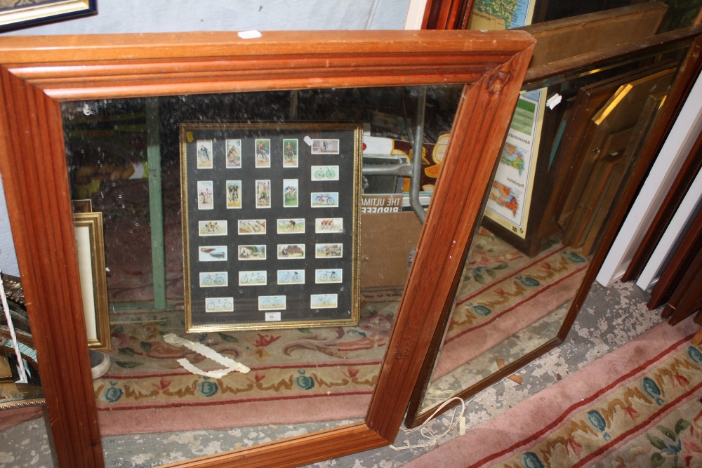 A COLLECTION OF MIRRORS TO INCLUDE A MODERN FLOOR STANDING MIRROR, OVER MANTEL MIRROR ETC (7)