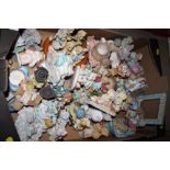 A TRAY OF CHERISHED TEDDIES FIGURES