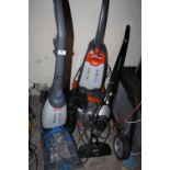 A VAX RAPIDE DELUXE PT AND RAPIDE ULTRA 2 TOGETHER WITH TWO FLOOR MOPS ETC A/F PLUS A TRAY OF