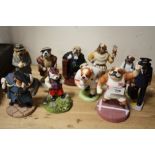 A COLLECTION OF ROBERT HARROP 'DOGGIE PEOPLE' FIGURES, COMPRISING DP177 'BULLDOG ATHLETE', DP145 '