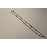 A 9 CARAT GOLD LADIES NECK CHAIN APPROX WEIGHT - 6.6G