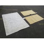 THREE MODERN WOOLLEN RUGS