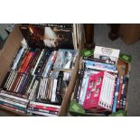 A COLLECTION OF DVDS, CDS AND LP RECORDS