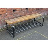 A MODERN INDUSTRIAL STYLE SCHOOL BENCH W-151 CM