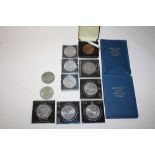 A COLLECTION OF COMMEMORATIVE COINS ETC.