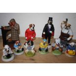 A COLLECTION OF ROBERT HARROP 'DOGGIE PEOPLE' FIGURES, COMPRISING CC116 'BLOODHOUND SHERLOCK', DP170