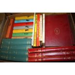 A BOX OF ASSORTED BOOKS TO INCLUDE CAXTON JUNIOR CLASSICS BOOKS, ANNUALS ETC.