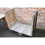 A VINTAGE SLINGSBY TROLLEY 105CM X 55 CM X 95 CM