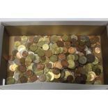 A QUANTITY OF EURO COINS AND CENTS, along with a quantity of US coins