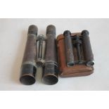 TWO PAIRS OF "ROSS" MILITARY TYPE BINOCULARS, a X6 inverted and a small set of field type