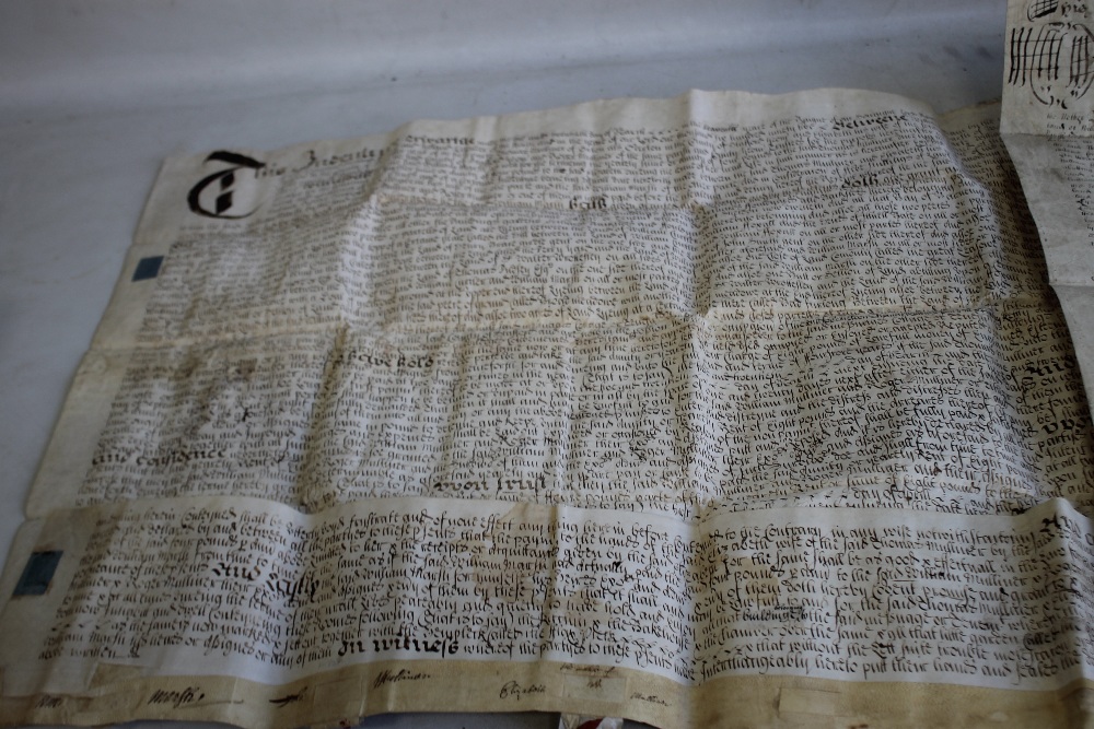 FOUR 17TH CENTURY INDENTURES relating to Staffordshire - Image 5 of 5