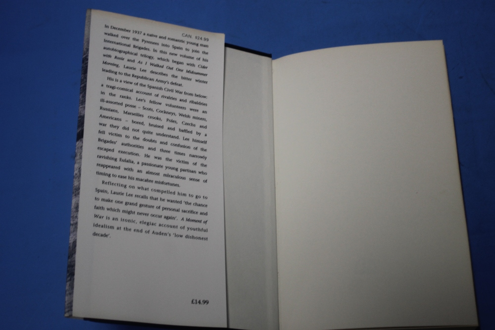 LAURIE LEE - 'A MOMENT OF WAR', published by Viking, 1991, hardback first edition with dust jacket - Image 2 of 4