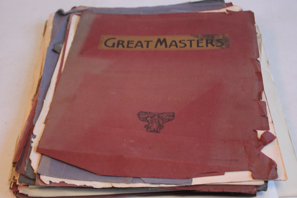 THE GROAT MASTERS 1400-1800 REPRODUCTIONS IN PHOTOGRAVENE, notes by Sir Martin Conway 1904