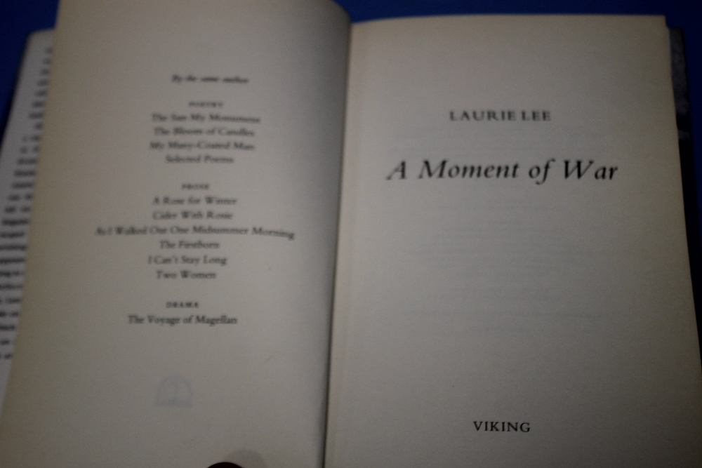 LAURIE LEE - 'A MOMENT OF WAR', published by Viking, 1991, hardback first edition with dust jacket - Image 3 of 4