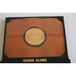 CAYMAN ISLANDS 1972 GOLD $25 (500 fine)