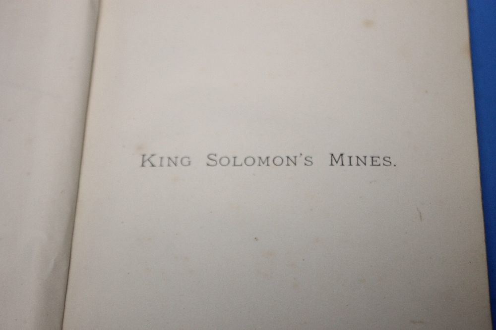 H. RIDER HAGGARD - 'KING SOLOMON'S MINES' published by Cassell & Company 1885, first edition, - Image 3 of 5