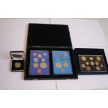 A ROYAL MINT 2004 PROOF SET, a cased 2004 £2 and two proof sets 1972 and 1977 (the latter two in