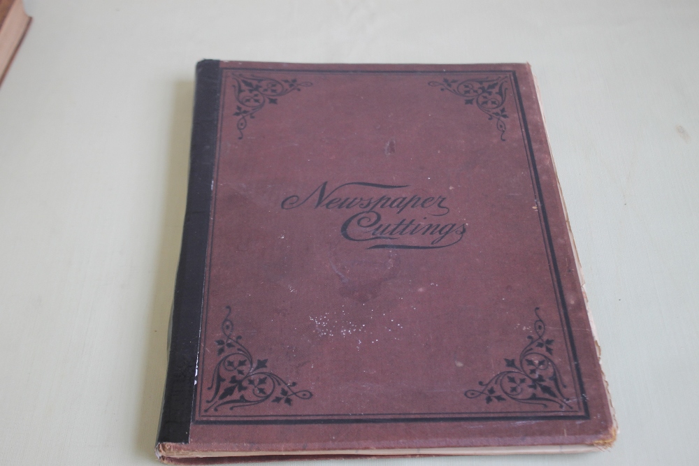 A BOER WAR SCRAPBOOK, with clippings following the course of the war, many hand dated details,